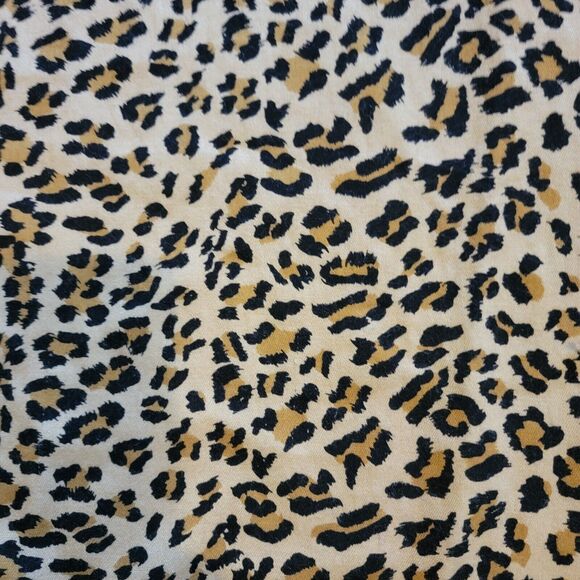 Vintage Pashmina Wrap Womens Animal Print Shawl Brown Silk Blend 80x27 - Picture 4 of 4
